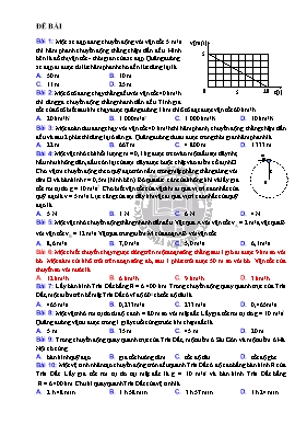 52 Câu hỏi trắc nghiệm Vật lí lớp 12